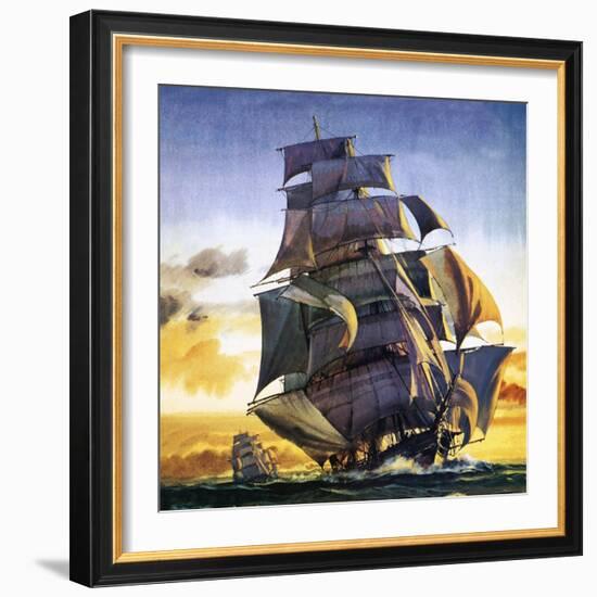 Cutty Sark-English School-Framed Premium Giclee Print