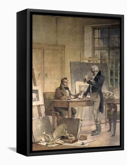 Cuvier Gathers Documents for His Work on the Fossil Bones-Theobald Chartran-Framed Stretched Canvas