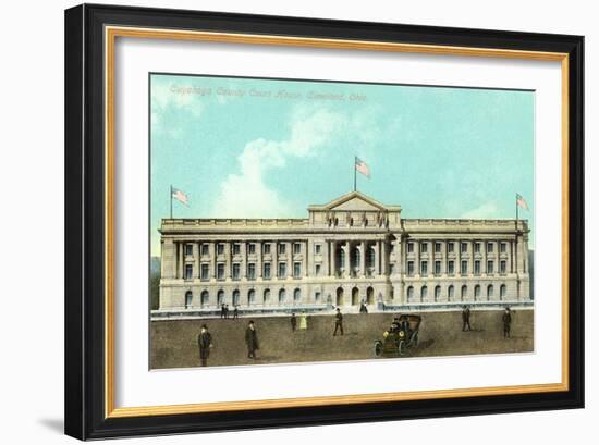 Cuyahoga County Courthouse, Cleveland-null-Framed Art Print