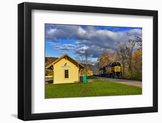 Cuyahoga Valley Scenic Railroad in Autumn in Cuyahoga National Park, Ohio, USA-Chuck Haney-Framed Photographic Print