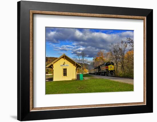 Cuyahoga Valley Scenic Railroad in Autumn in Cuyahoga National Park, Ohio, USA-Chuck Haney-Framed Photographic Print