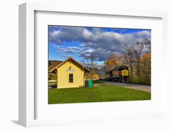 Cuyahoga Valley Scenic Railroad in Autumn in Cuyahoga National Park, Ohio, USA-Chuck Haney-Framed Photographic Print