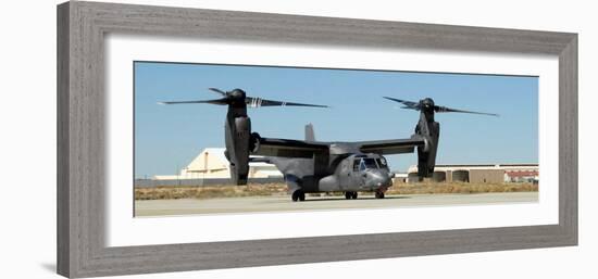 CV-22 Osprey Prepares for Take-Off-Stocktrek Images-Framed Photographic Print