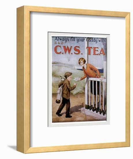 CWS Tea advertising card, 1920s-Unknown-Framed Giclee Print