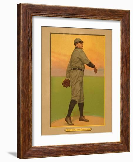 Cy Young, 1911 (T3) Turkey Red Cabinets Trading Card-null-Framed Art Print