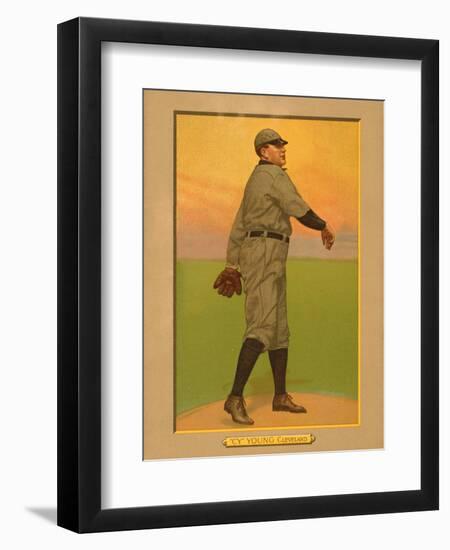 Cy Young, 1911 (T3) Turkey Red Cabinets Trading Card-null-Framed Art Print