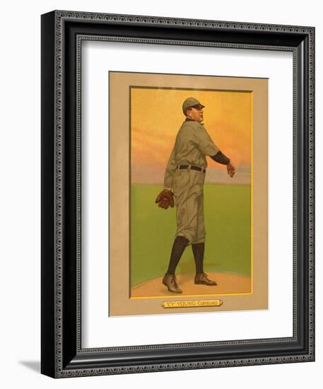 Cy Young, 1911 (T3) Turkey Red Cabinets Trading Card-null-Framed Art Print