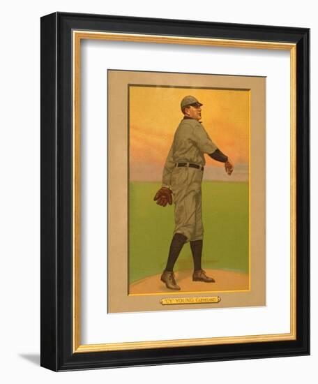 Cy Young, 1911 (T3) Turkey Red Cabinets Trading Card-null-Framed Art Print