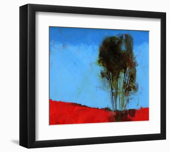 Cyan and Red-Paul Bailey-Framed Art Print