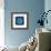 Cyan Blue Urchin-Christine Caldwell-Framed Premium Giclee Print displayed on a wall