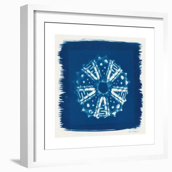 Cyan Blue Urchin-Christine Caldwell-Framed Premium Giclee Print