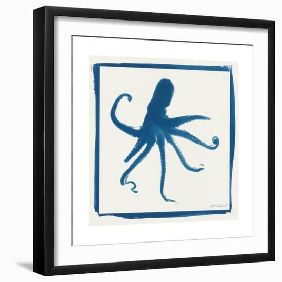 Cyan Octopus-Christine Caldwell-Framed Premium Giclee Print