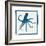 Cyan Octopus-Christine Caldwell-Framed Premium Giclee Print