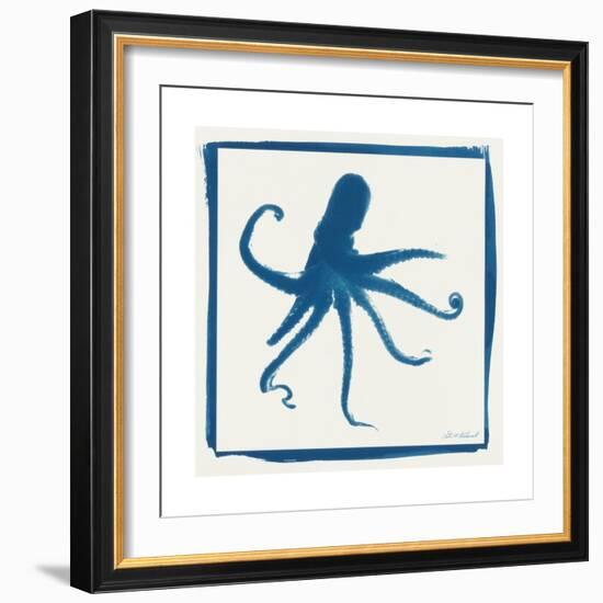 Cyan Octopus-Christine Caldwell-Framed Premium Giclee Print