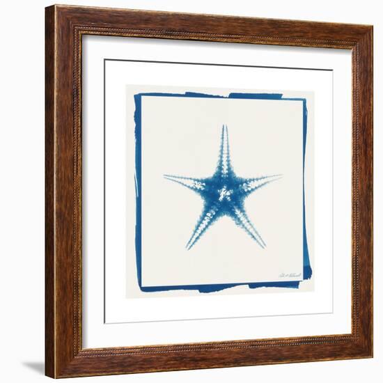 Cyan Starfish-Christine Caldwell-Framed Premium Giclee Print