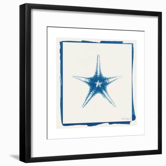 Cyan Starfish-Christine Caldwell-Framed Premium Giclee Print