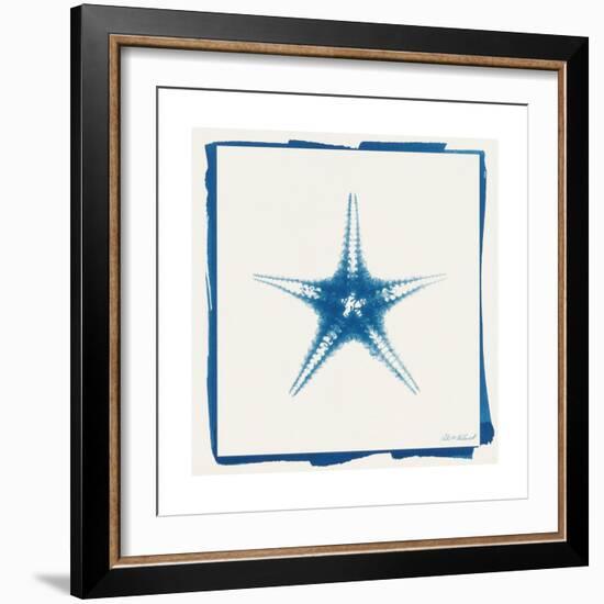 Cyan Starfish-Christine Caldwell-Framed Premium Giclee Print