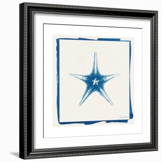 Cyan Starfish-Christine Caldwell-Framed Premium Giclee Print