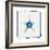 Cyan Starfish-Christine Caldwell-Framed Premium Giclee Print