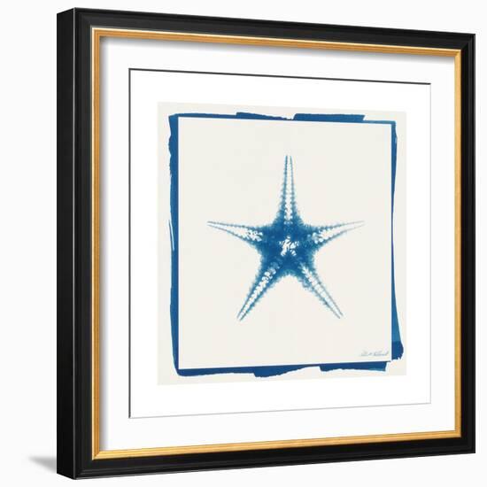 Cyan Starfish-Christine Caldwell-Framed Premium Giclee Print