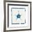 Cyan Starfish-Christine Caldwell-Framed Premium Giclee Print