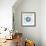 Cyan White Urchin-Christine Caldwell-Framed Premium Giclee Print displayed on a wall