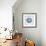 Cyan White Urchin-Christine Caldwell-Framed Premium Giclee Print displayed on a wall