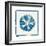 Cyan White Urchin-Christine Caldwell-Framed Premium Giclee Print