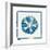 Cyan White Urchin-Christine Caldwell-Framed Premium Giclee Print