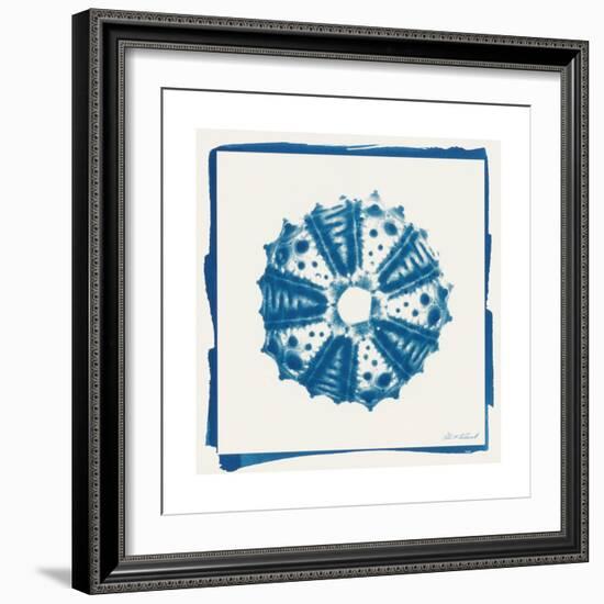 Cyan White Urchin-Christine Caldwell-Framed Premium Giclee Print