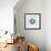 Cyan White Urchin-Christine Caldwell-Framed Premium Giclee Print displayed on a wall