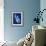 Cyanotype Fern-Dan Zamudio-Framed Art Print displayed on a wall