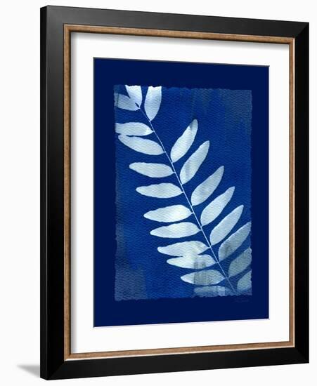 Cyanotype Fern-Dan Zamudio-Framed Art Print