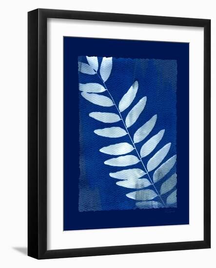 Cyanotype Fern-Dan Zamudio-Framed Art Print