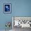 Cyanotype Ginko-Dan Zamudio-Framed Art Print displayed on a wall