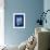 Cyanotype Leaf-Dan Zamudio-Framed Art Print displayed on a wall