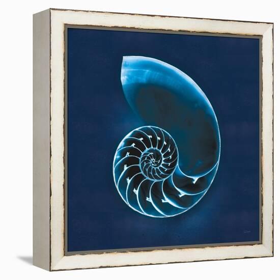 Cyanotype Sea II-Sue Schlabach-Framed Stretched Canvas