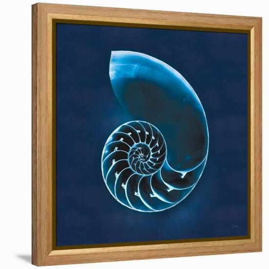 Cyanotype Sea II-Sue Schlabach-Framed Stretched Canvas