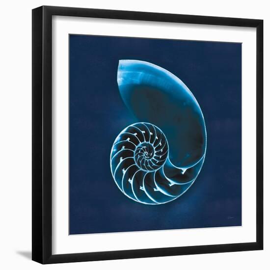 Cyanotype Sea II-Sue Schlabach-Framed Premium Giclee Print