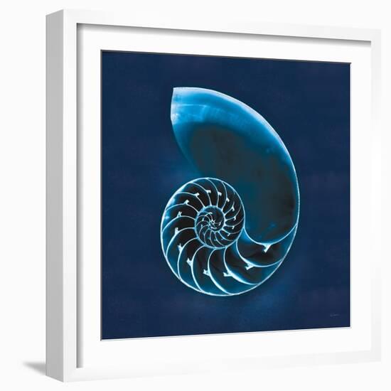 Cyanotype Sea II-Sue Schlabach-Framed Premium Giclee Print