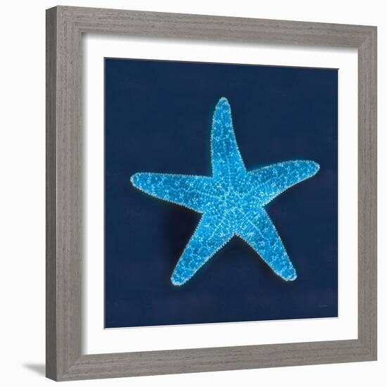 Cyanotype Sea III-Sue Schlabach-Framed Art Print