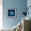 Cyanotype Sea III-Sue Schlabach-Framed Art Print displayed on a wall