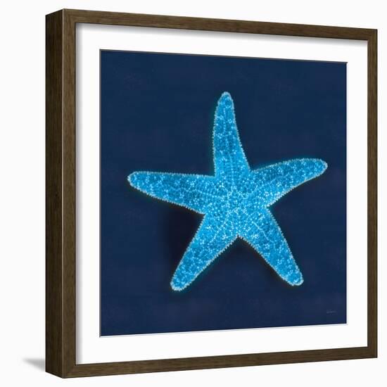 Cyanotype Sea III-Sue Schlabach-Framed Art Print