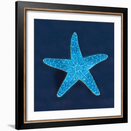 Cyanotype Sea III-Sue Schlabach-Framed Art Print