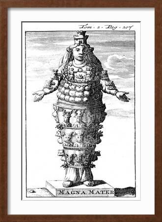 Cybele, or Magna Mater (Great Mothe), Phrygian/Roman Goddess, 1702' Giclee  Print