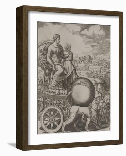 Cybèle sur son char-Bernardo II Daddi-Framed Giclee Print