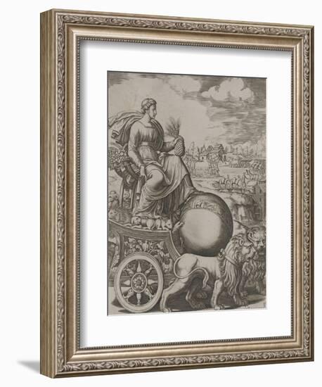 Cybèle sur son char-Bernardo II Daddi-Framed Giclee Print