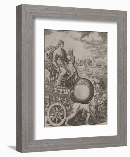 Cybèle sur son char-Bernardo II Daddi-Framed Giclee Print
