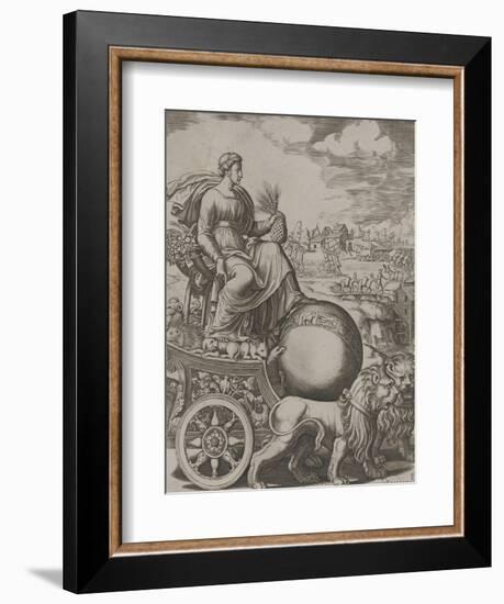 Cybèle sur son char-Bernardo II Daddi-Framed Giclee Print