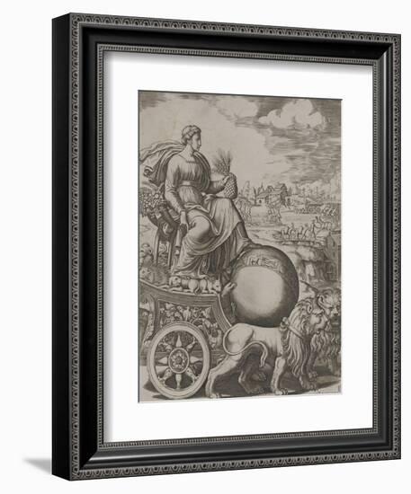 Cybèle sur son char-Bernardo II Daddi-Framed Giclee Print